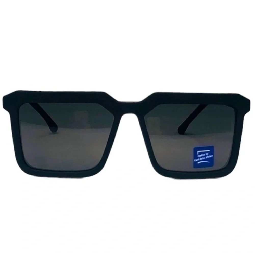 KOMONO Benicio CZ Black Rubber Sunglasses NEW